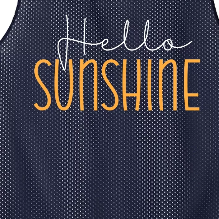 Hello Sunshine Cute Gift Mesh Reversible Basketball Jersey Tank