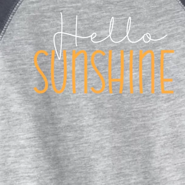 Hello Sunshine Cute Gift Toddler Fine Jersey T-Shirt