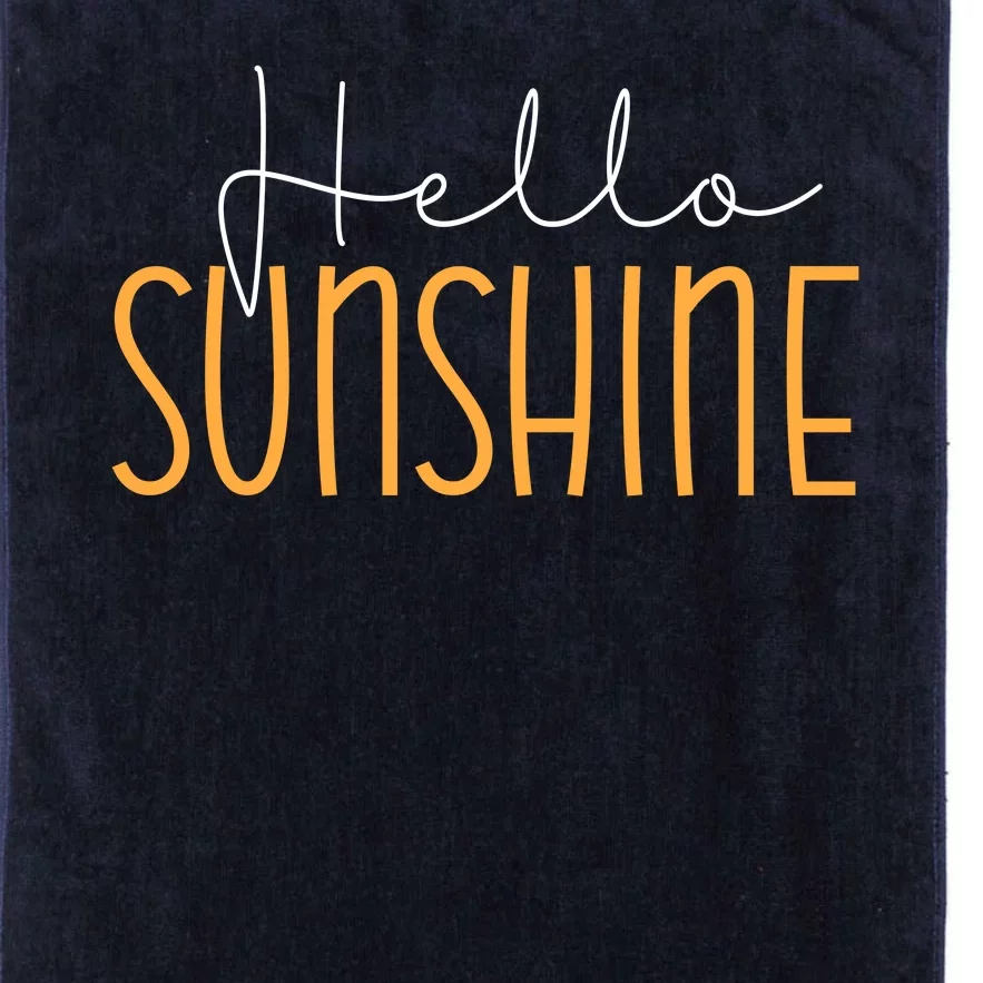 Hello Sunshine Cute Gift Platinum Collection Golf Towel