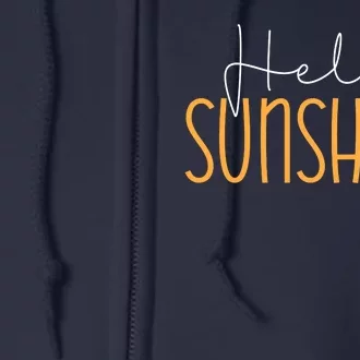 Hello Sunshine Cute Gift Full Zip Hoodie