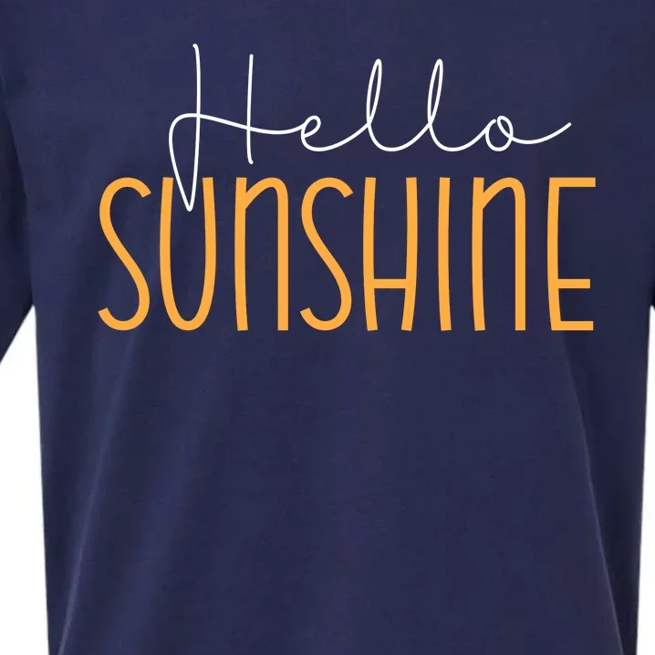 Hello Sunshine Cute Gift Sueded Cloud Jersey T-Shirt