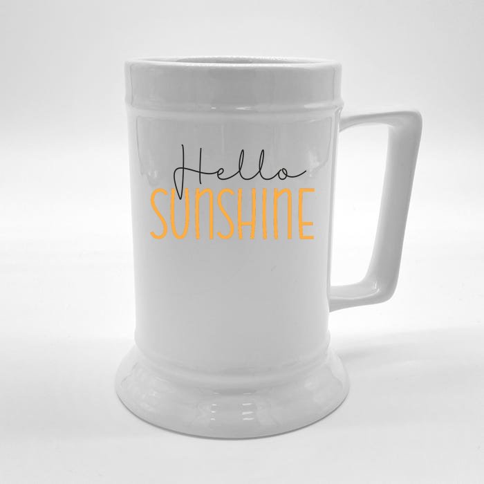 Hello Sunshine Cute Gift Front & Back Beer Stein