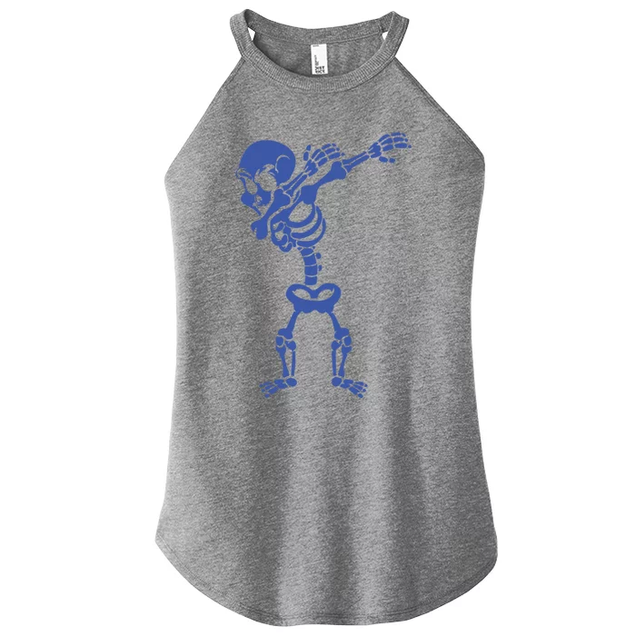 Halloween Skeleton Costumes Design Dab Dabbing Gift Women’s Perfect Tri Rocker Tank