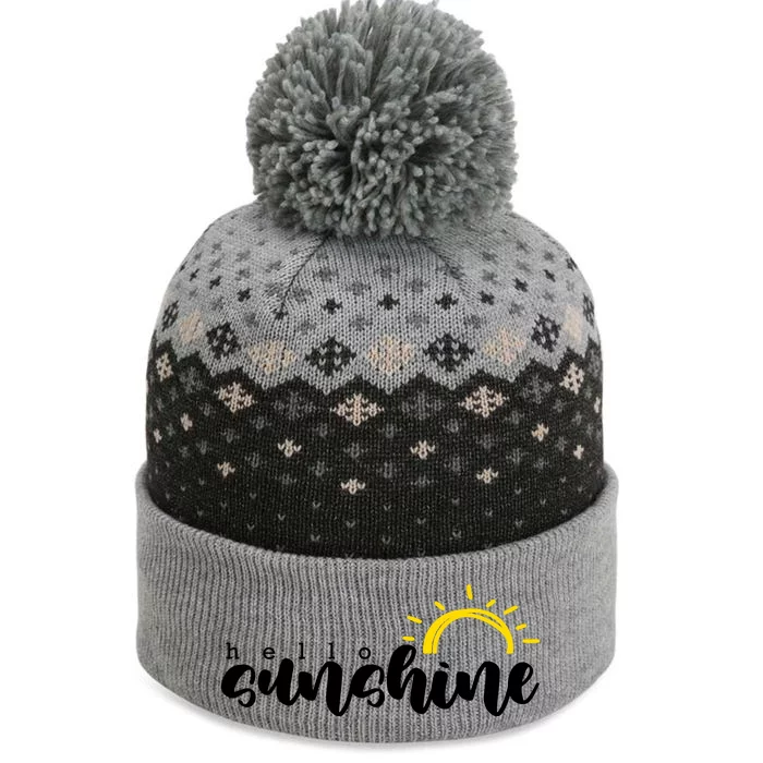 Hello Sunshine Cute Gift The Baniff Cuffed Pom Beanie