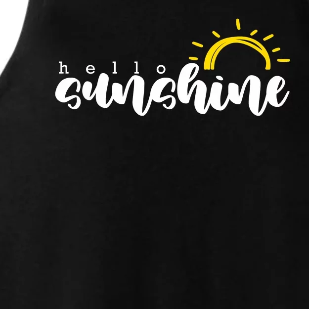 Hello Sunshine Cute Gift Ladies Tri-Blend Wicking Tank