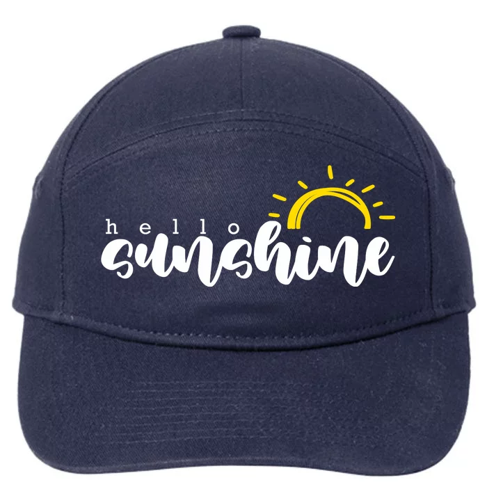 Hello Sunshine Cute Gift 7-Panel Snapback Hat