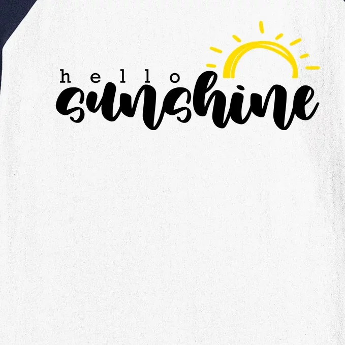 Hello Sunshine Cute Gift Baseball Sleeve Shirt