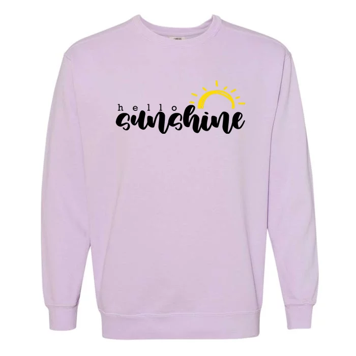 Hello Sunshine Cute Gift Garment-Dyed Sweatshirt