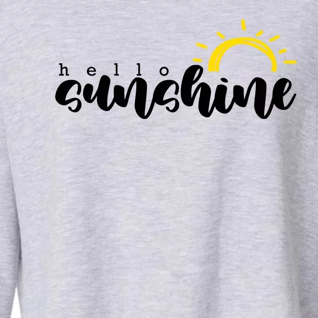 Hello Sunshine Cute Gift Cropped Pullover Crew