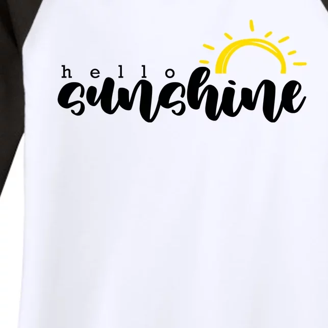 Hello Sunshine Cute Gift Women's Tri-Blend 3/4-Sleeve Raglan Shirt