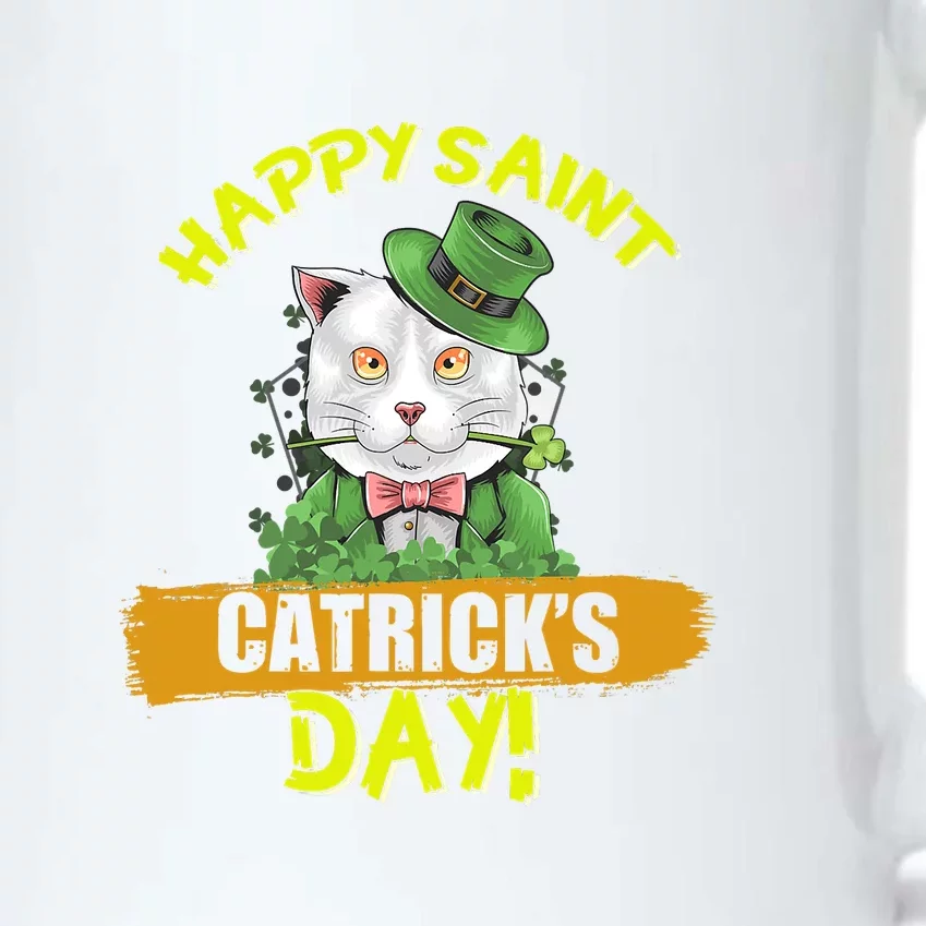 Happy Saint Catrick's Day Leprechaun Cat St Patrick Day Black Color Changing Mug