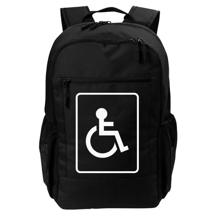 Handicap Symbol Classic Blue And White Handicap Sign Daily Commute Backpack