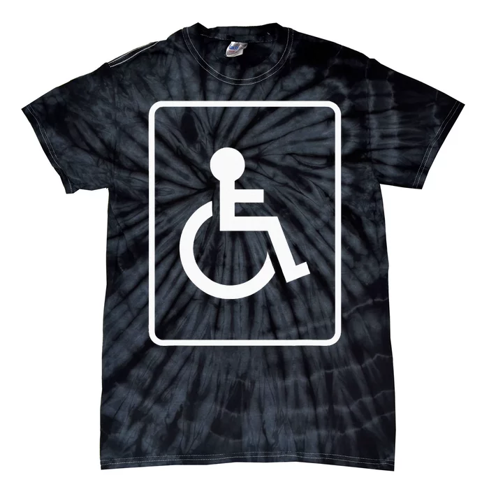 Handicap Symbol Classic Blue And White Handicap Sign Tie-Dye T-Shirt