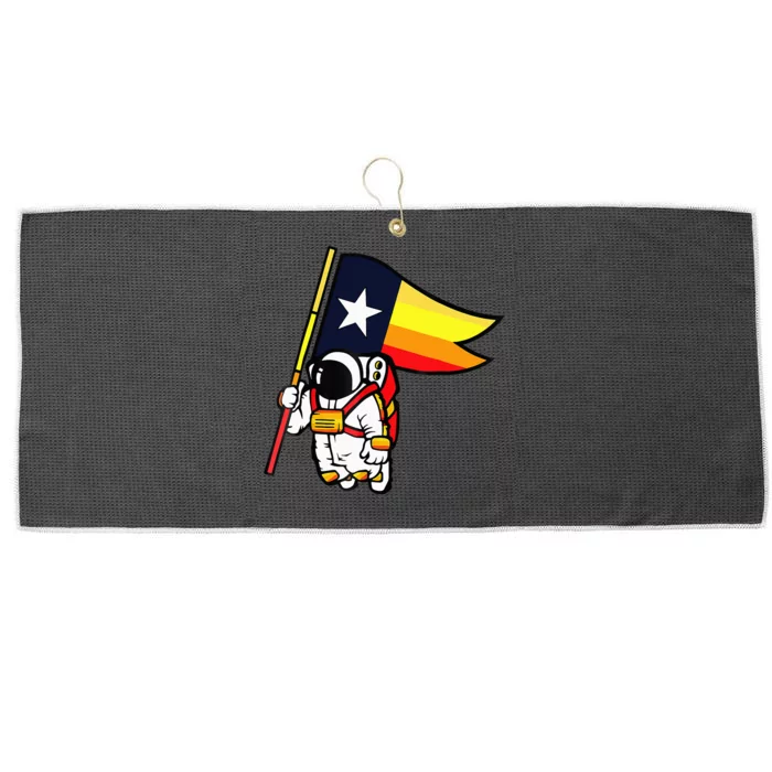 Houston Space City Astronaut Large Microfiber Waffle Golf Towel