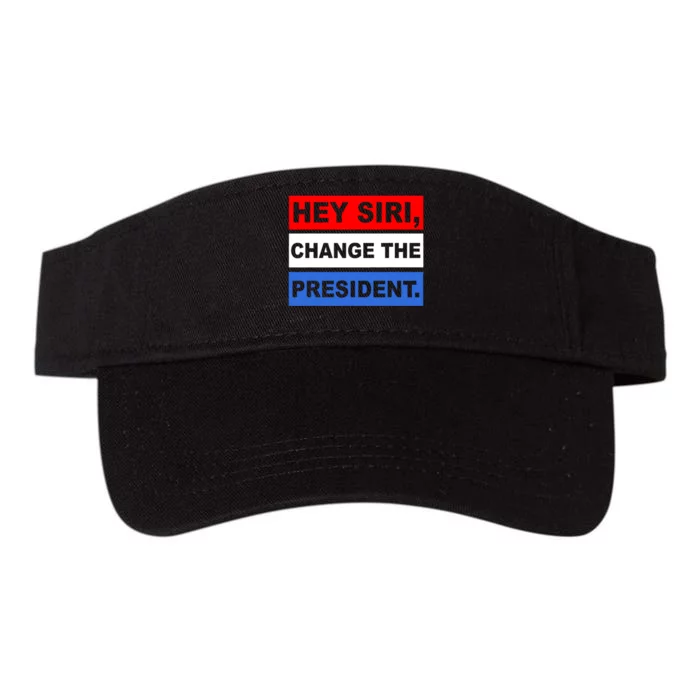 Hey Siri Change The President Funny Political Valucap Bio-Washed Visor