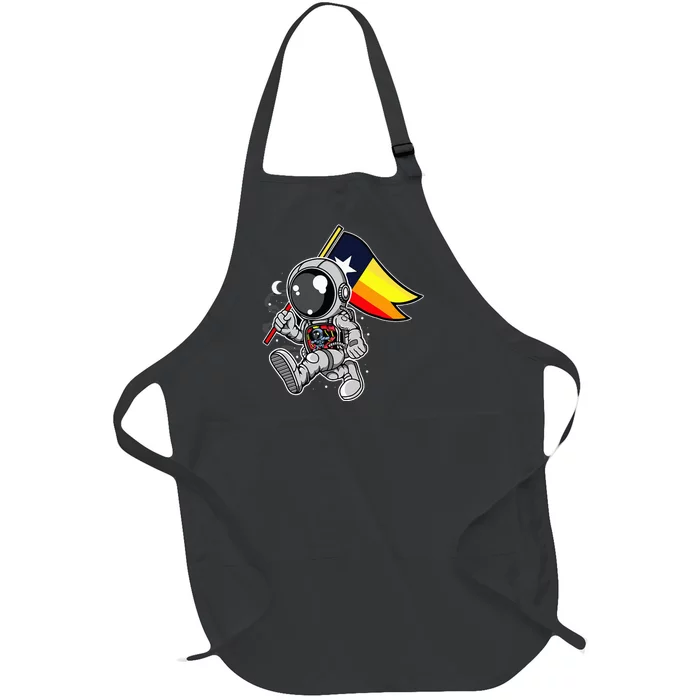 Houston Space City Astronaut Full-Length Apron With Pocket