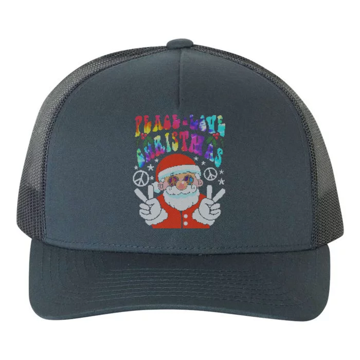 Hippie Santa Claus Tye Dye Peace Love Ugly Christmas Gift Yupoong Adult 5-Panel Trucker Hat