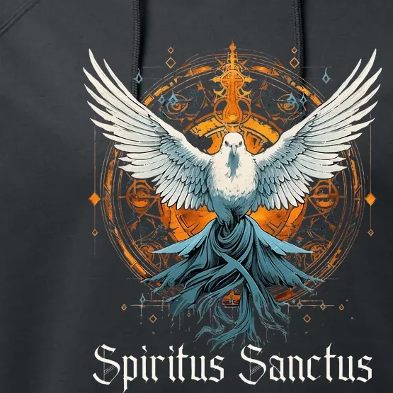 Holy Spirit Confirmation Latin Mass Catholic Performance Fleece Hoodie