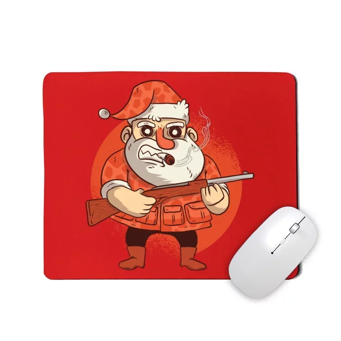 Hunting Santa Claus Mousepad