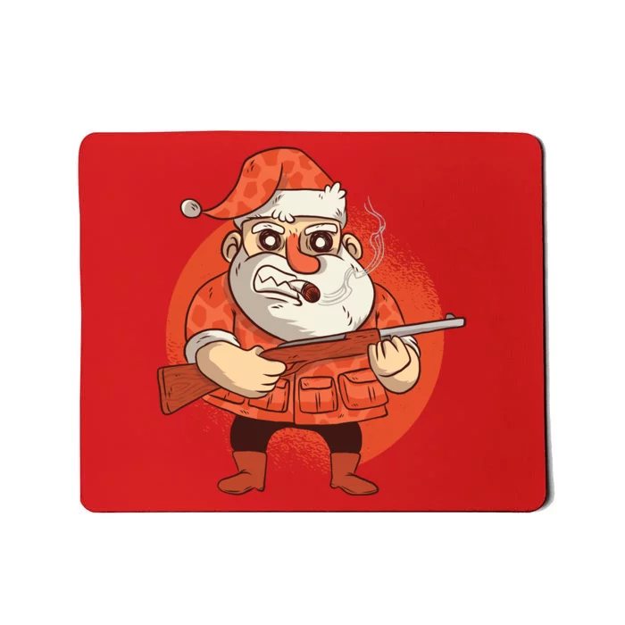 Hunting Santa Claus Mousepad