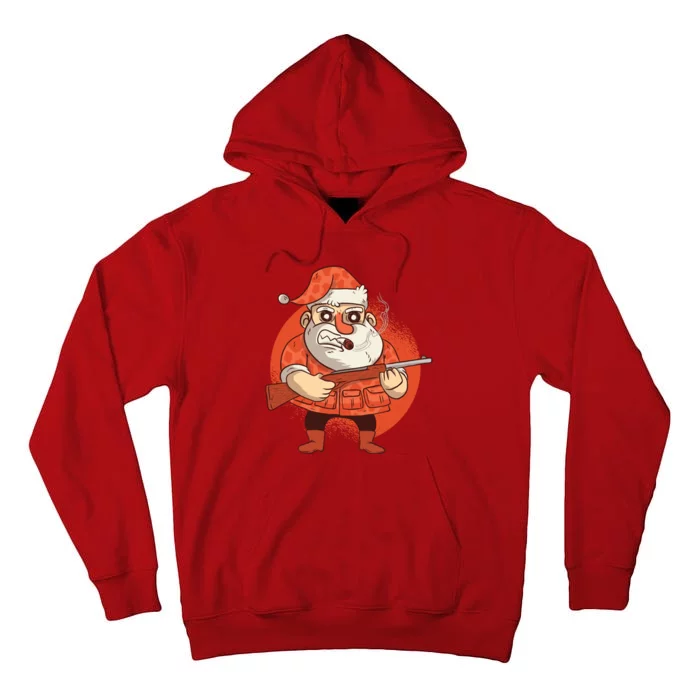 Hunting Santa Claus Tall Hoodie