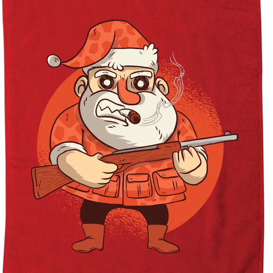 Hunting Santa Claus Platinum Collection Golf Towel