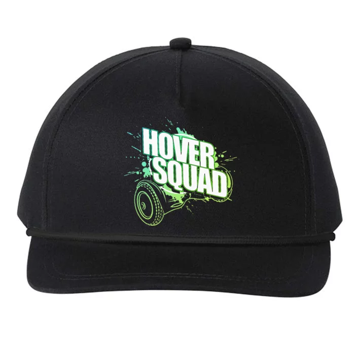 Hover Squad Cool Green Gyro Hoverboard Lover Snapback Five-Panel Rope Hat