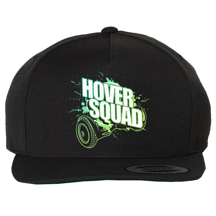 Hover Squad Cool Green Gyro Hoverboard Lover Wool Snapback Cap