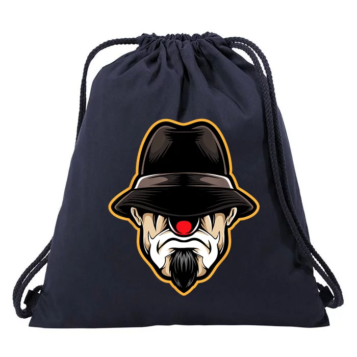 Halloween Scary Clown Cholo Gangster Drawstring Bag