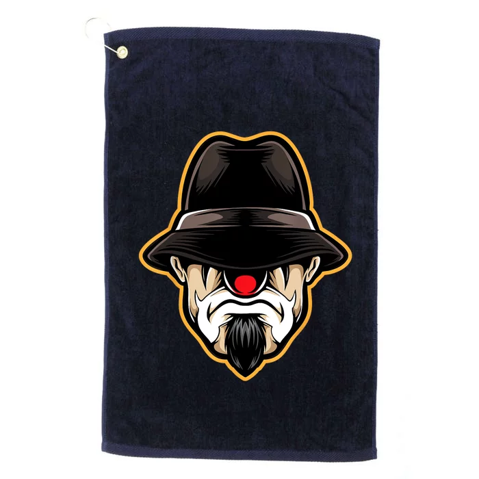 Halloween Scary Clown Cholo Gangster Platinum Collection Golf Towel