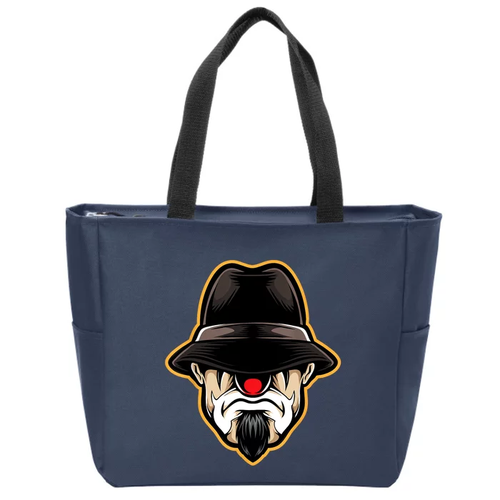 Halloween Scary Clown Cholo Gangster Zip Tote Bag