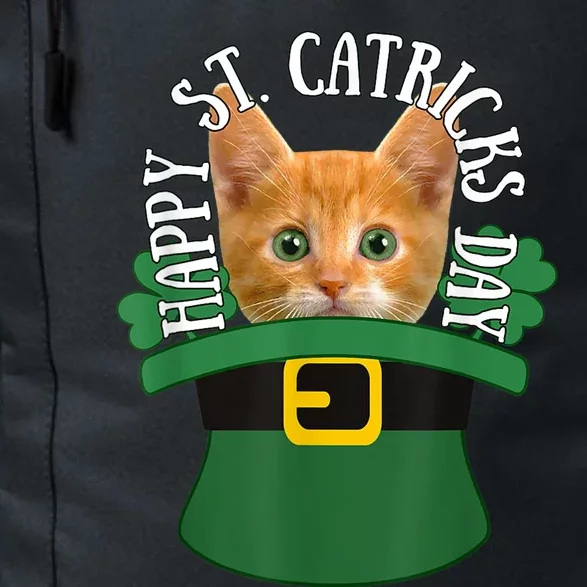 Happy St Catricks Day Orange Kitty Cat Cute Kitten Daily Commute Backpack