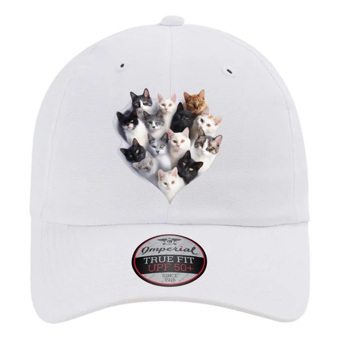 Heart Shape Cats Cat Lover Kitten Hearts The Original Performance Cap