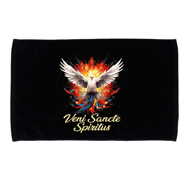 Holy Spirit Confirmation Latin Mass Catholic Microfiber Hand Towel