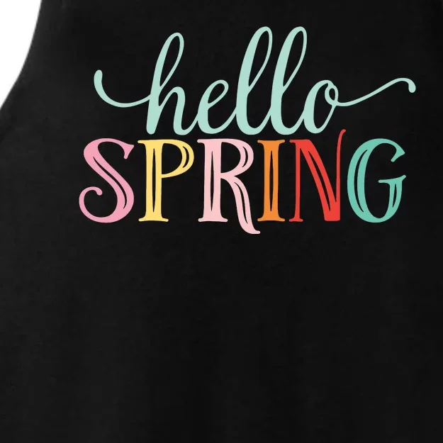 Hello Spring Colorful Ladies Tri-Blend Wicking Tank