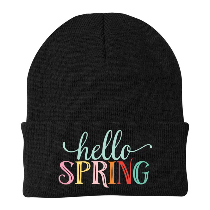 Hello Spring Colorful Knit Cap Winter Beanie