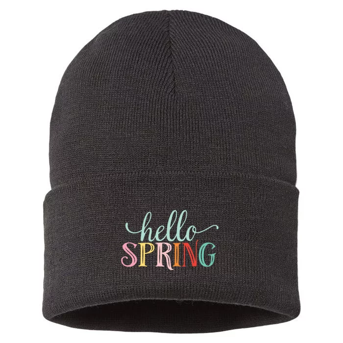 Hello Spring Colorful Sustainable Knit Beanie