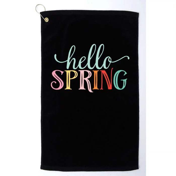 Hello Spring Colorful Platinum Collection Golf Towel