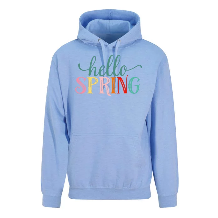 Hello Spring Colorful Unisex Surf Hoodie