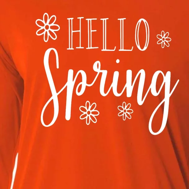 Hello Spring Cute Flower Cooling Performance Long Sleeve Crew