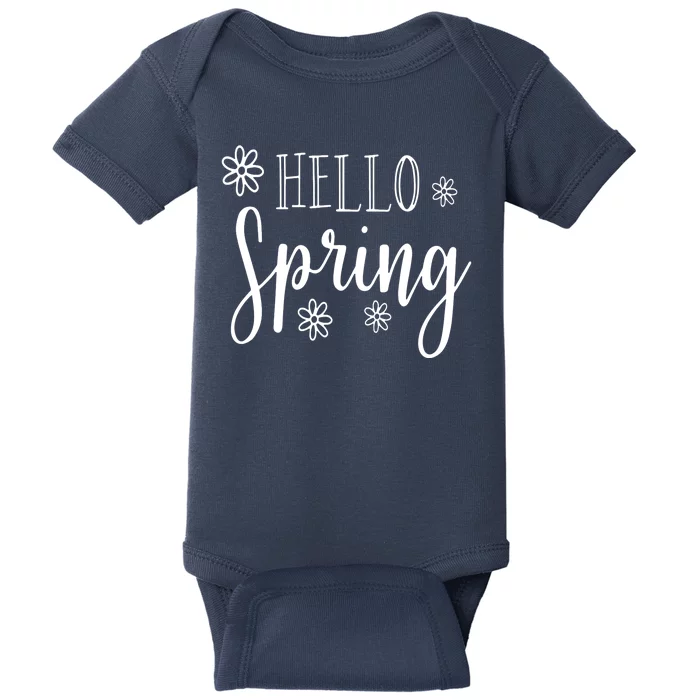 Hello Spring Cute Flower Baby Bodysuit