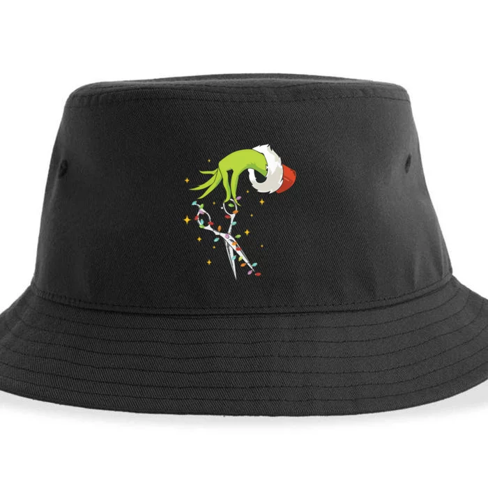 Hair Stylist Christmas Funny Hairdresser Sustainable Bucket Hat