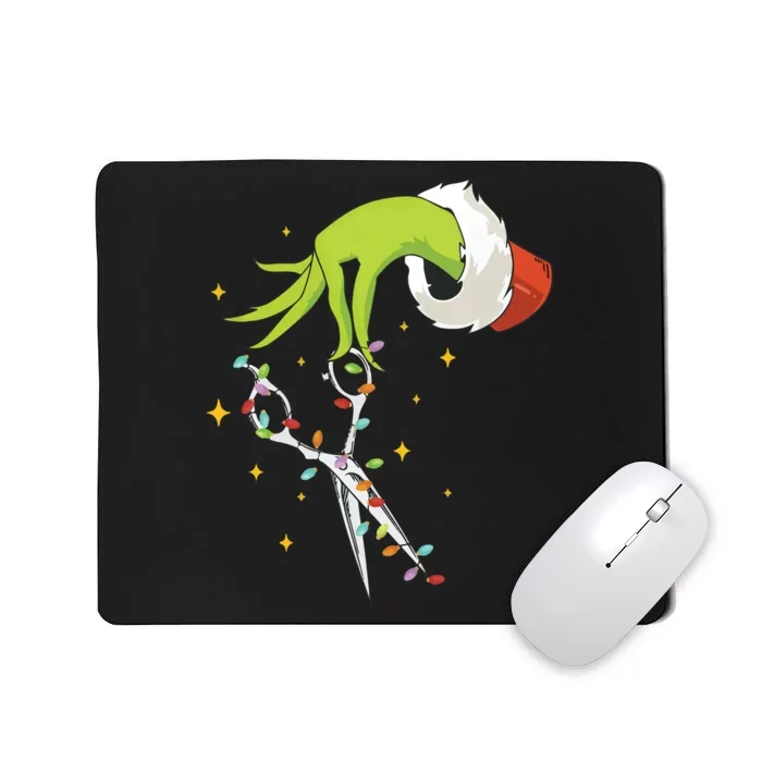 Hair Stylist Christmas Funny Hairdresser Mousepad