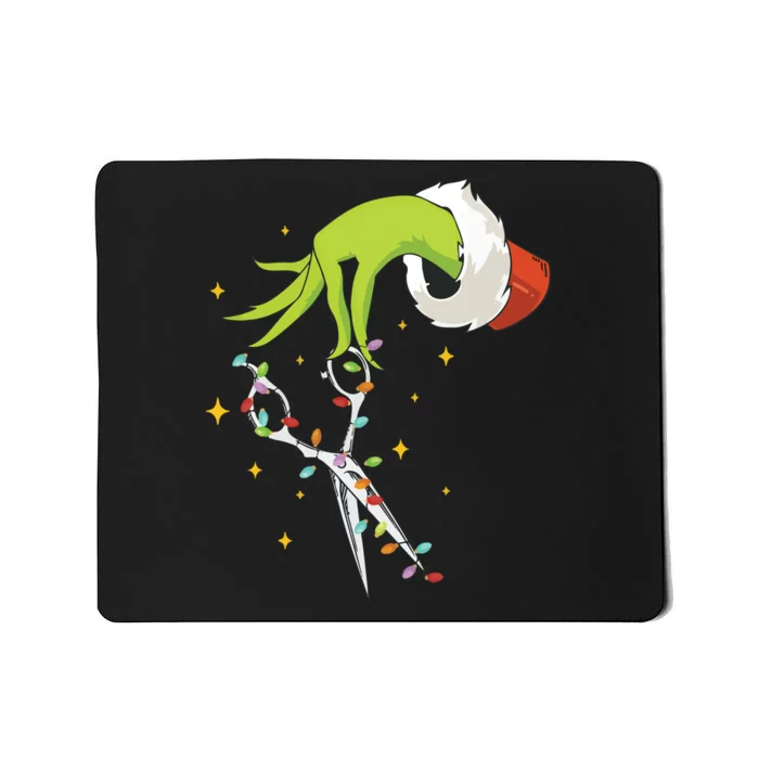 Hair Stylist Christmas Funny Hairdresser Mousepad