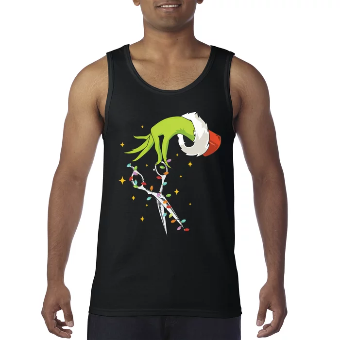 Hair Stylist Christmas Funny Hairdresser Tank Top