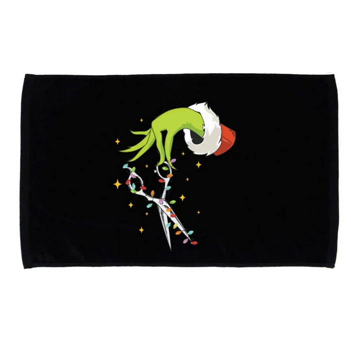 Hair Stylist Christmas Funny Hairdresser Microfiber Hand Towel