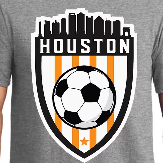 Houston Soccer City Skyline Futbol Club Match Day Fan Pajama Set