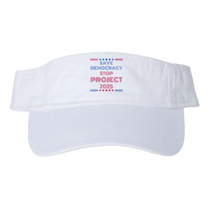 Happy Save Democracy Stop Project 2025 Presidential Election Valucap Bio-Washed Visor