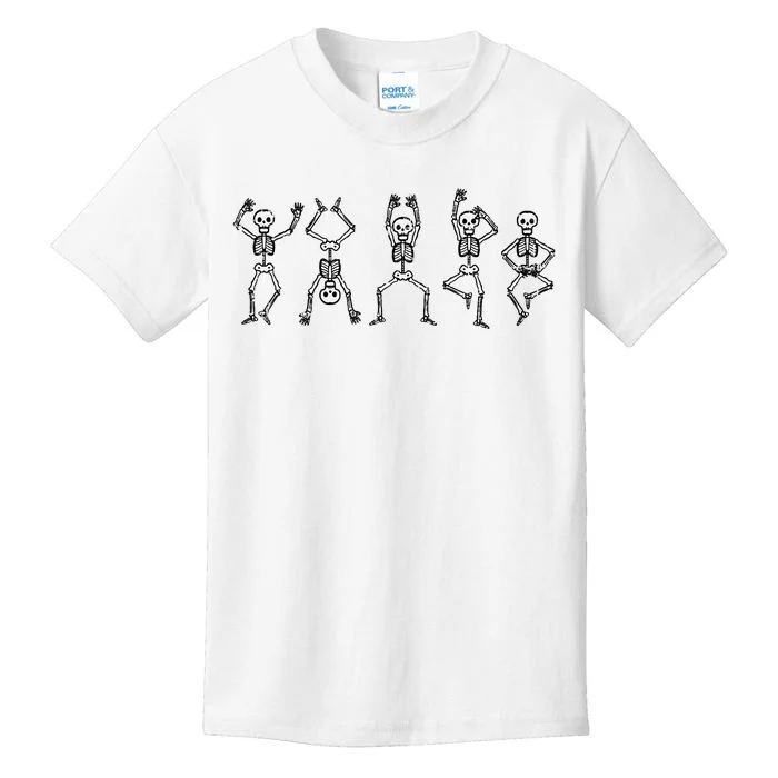 Halloween Skeletons Dancing Funny Costume Kids T-Shirt