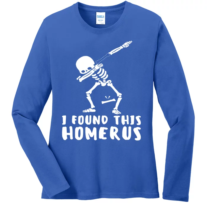 Humerus Skeleton Doctor Nurse Bone Anatomy Gift Ladies Long Sleeve Shirt